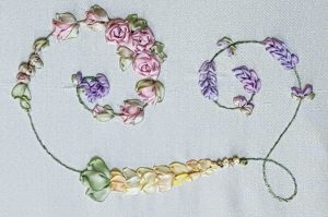 Silk Ribbon Embroidered Monograms