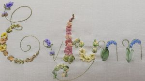 Silk Ribbon Embroidered Monograms - Image 2